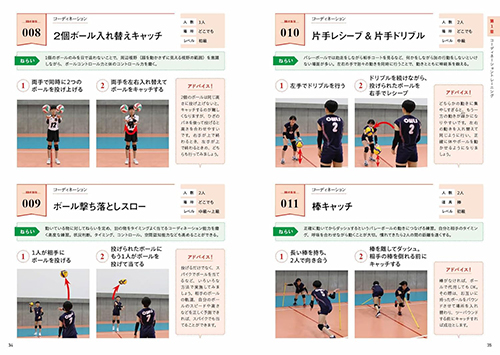 指導者と選手が一緒に学べる！バレーボール練習メニュー200の画像